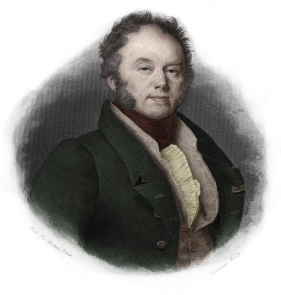 Retrato de Edouard, Duque de Fitz-James (1776-1838), político francés. en “LIBRO DE LOS ORADORES” por Louis de Cormenin Timon. 1842. Colección privada. de French School