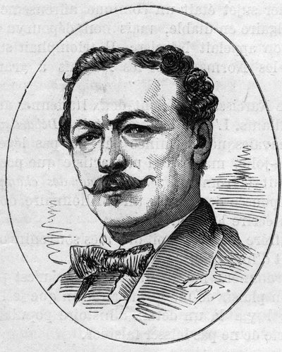 Retrato de Edouard Louis Dubufe (1820-1883), pintor francés. Grabado en “Le Monde Illustré” n°890 del 2 de mayo de 1874. de French School