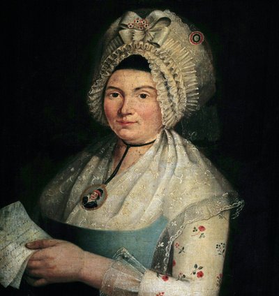 Retrato de Eleonore Duplay, comprometida por Maximilien Robespierre, en Picarde retrato de Leonore Duplay llamada 