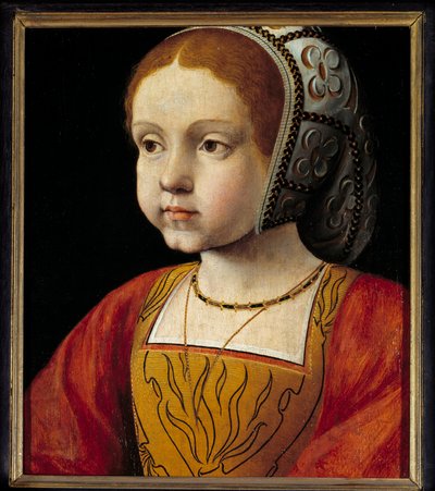 Retrato de Leonor de Habsburgo niña, reina de Portugal y luego de Francia (1498-1558) de French School