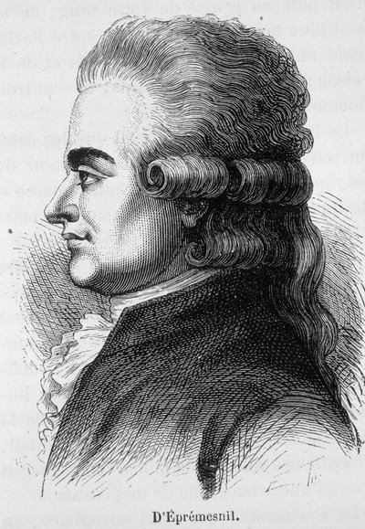 Retrato de Eprémesnil, magistrado y político francés (1746 - 1794) - en “L