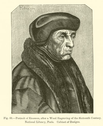 Retrato de Erasmo de French School