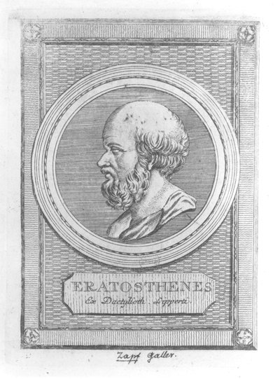 Retrato de Eratóstenes (c.284-192 a.C.) de French School