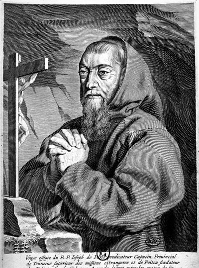 Retrato del padre José (1577-1638), predicador de los capuchinos. de French School