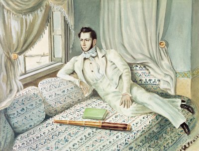 Retrato de Ferdinand de Lesseps en el momento de su viceconsulado en Alejandría, c.1832 de French School