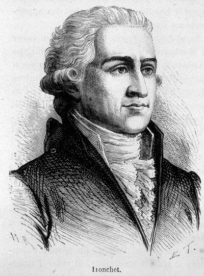 Retrato de Francois Denis Tronchet (1726 - 1806), jurista y político - en "L