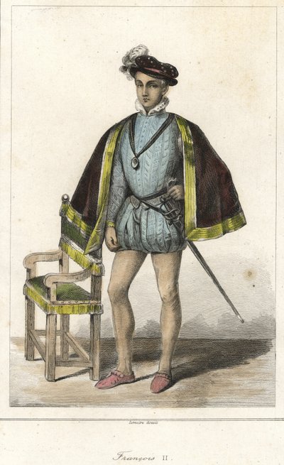 Retrato de Francisco II (1544 - 1560), Rey de Francia. de French School