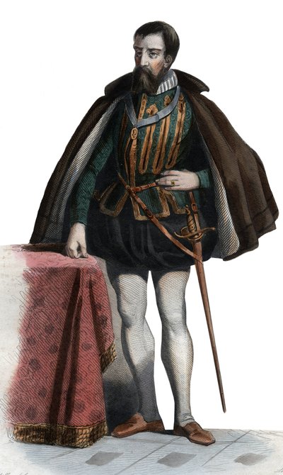 Retrato de Francisco I de Lorena (1519-1563), Duque de Guisa, Duque de Aumale, soldado y político francés de French School