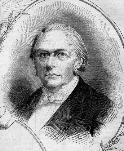 Retrato de François Jules Devinck (1802-1878), industrial y político francés. Grabado en “Le Monde Illustré” n°262 del 19 de abril de 1862. de French School