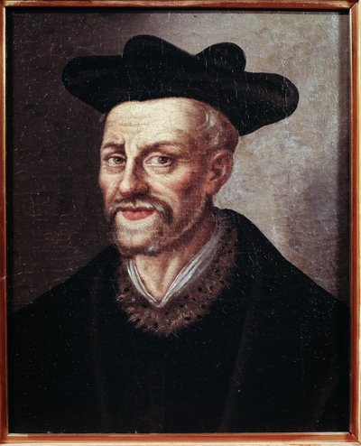 Retrato de François Rabelais de French School