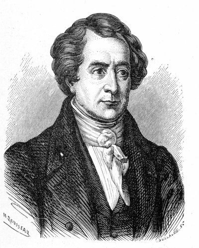 Retrato de François Arago (1786 - 1853) - en “Album of Science; illustrious scholars; Great discoveries” 1896. de French School