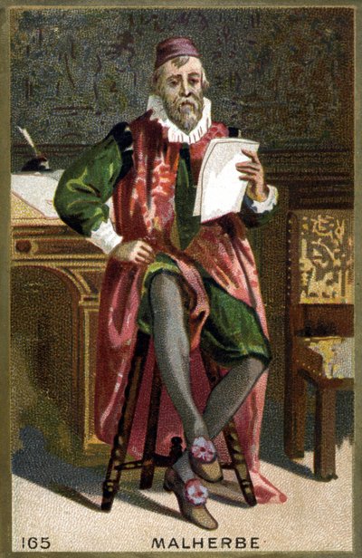 Retrato de François de Malherbe (1555-1628). Cromolitografía del siglo XIX de French School