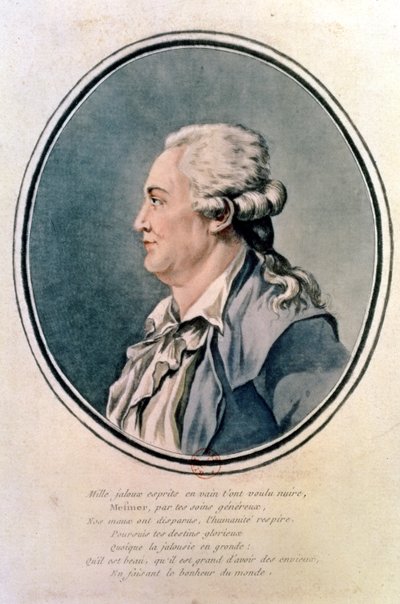 Retrato de Franz Anton Mesmer (1734-1815) el médico austríaco y fundador del mesmerismo de French School