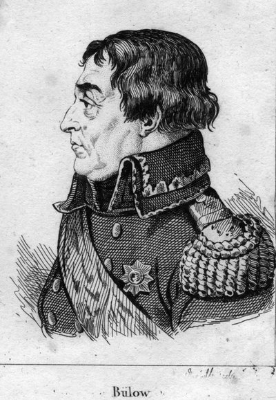 Retrato de Friedrich Wilhelm von Bulow (grabado) de French School