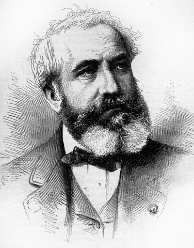 Retrato de Gabriel Jean Antoine Davioud (1824-1881), arquitecto francés. Grabado en “Le Monde Illustré” n°1255 del 16 de abril de 1881. de French School