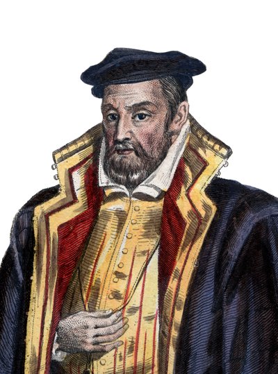 Retrato de Gaspard II de Coligny (1519-1572), Señor de Châtillon, noble y almirante francés de French School