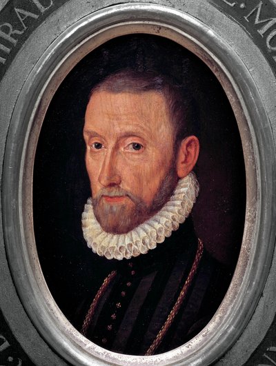 Retrato de Gaspard de Coligny, Almirante de Francia (1519-1572) de French School