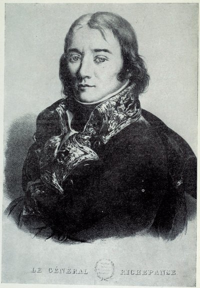 Retrato del General Antoine Richepance (o Richepanse) (1770-1803), a favor de la esclavitud. Grabados del siglo XIX. Chartres, Museo de Bellas Artes de French School