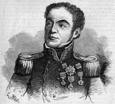 Retrato del General Antonio López de Santa Anna de French School