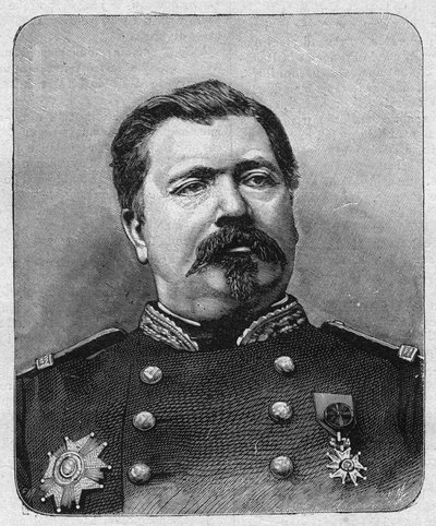 Retrato del General Davout (c. 1829), Gran Canciller de la Legión de Honor. Grabado en “La gazette du dimanche” del 12 de diciembre de 1895. de French School