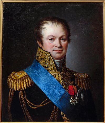 Retrato del General Henri François Marie Charpentier (1769-1831) con las tres órdenes imperiales de French School