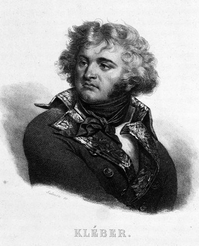 Retrato del General Jean Baptiste Kléber (1753 - 1800) - en “Revolución francesa” de Thiers de French School