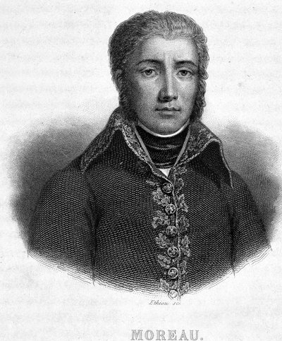 Retrato del General Jean Victor Moreau (1763-1813) - en “Revolución francesa” de Thiers de French School