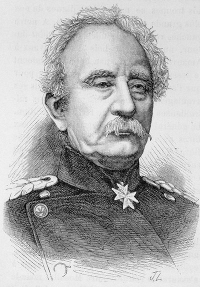 Retrato del General Karl Friedrich Von Steinmetz, Mariscal de Campo Prusiano (1796 - 1877) - en “L
