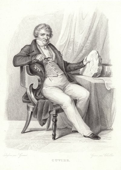 Retrato de George Cuvier de French School
