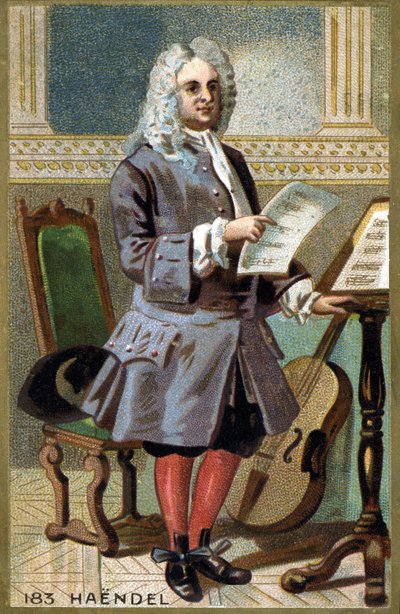 Retrato de George Frederick Handel (Georg Friedrich Handel) de French School