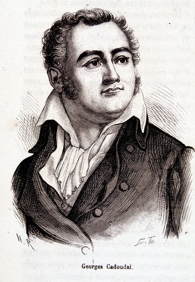 Retrato de Georges Cadoudal - grabado de French School