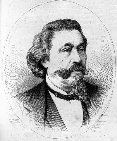 Retrato de Georges Hainl, director de orquesta y violonchelista francés. Grabado en 
