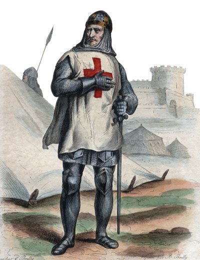 Retrato de Godofredo de Bouillon (104061-1100), caballero franco, uno de los líderes de la Primera Cruzada de French School