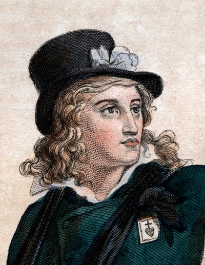 Retrato de Henri du Vergier, conde de La Rochejaquelein (1772-1794), general de la insurrección realista de Vandea durante la Revolución Francesa de French School