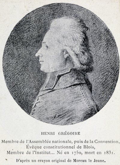 Retrato de Henri conocido como el Abate Gregoire (1750-1831), eclesiástico y político francés de French School