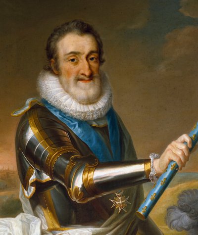 Retrato de Enrique IV de Francia, con armadura (detalle) de French School