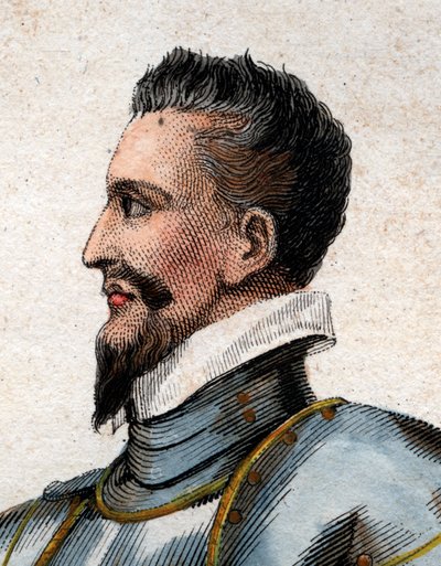 Retrato de Enrique I, Duque de Guisa (1550-1588) llamado el cicatrizado de French School