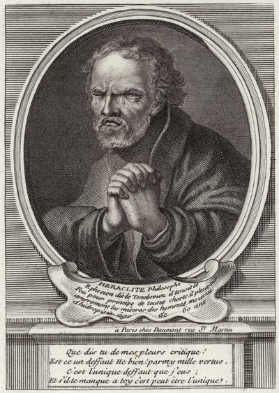 Retrato de Heráclito de Éfeso de French School