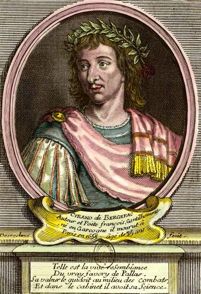 Retrato de Hércules Savinien de Cyrano de Bergerac (1619 - 1655) escritor francés de French School