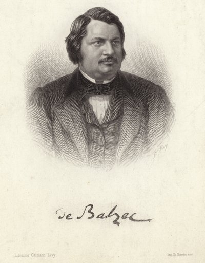 Retrato de Honoré de Balzac de French School