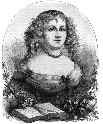 Retrato de Isabel II de Jerusalén (Yolanda de Brienne), Reina de Jerusalén (1212-1228) y esposa de Federico II del Sacro Imperio. Grabado en “Historia de los Papas (...) Crímenes de la Reina Rey y Emperadores a través de los siglos” por Maurice Lachatre de French School