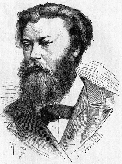 Retrato de Jablochkoff - en “Album de la Ciencia; científicos ilustres; Grandes descubrimientos” 1896. de French School