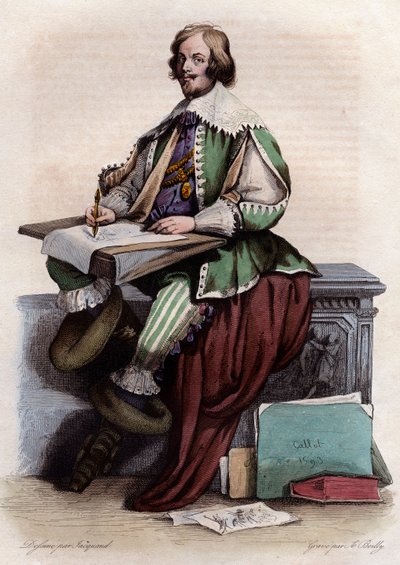 Retrato de Jacques Callot (1592-1635), grabador y dibujante francés de French School