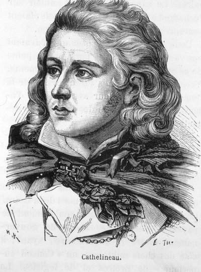 Retrato de Jacques Cathelineau (1759 - 1793), jefe de Vendée - en “L