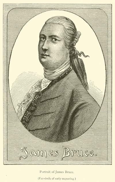 Retrato de James Bruce (grabado) de French School