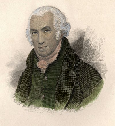 Retrato de James Watt de French School