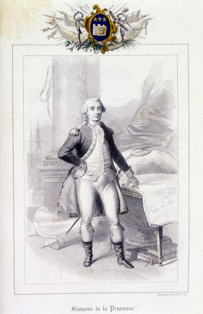 Retrato de Jean-Francois Galaup, Conde de La Perouse (Jean Francois Laperouse de French School
