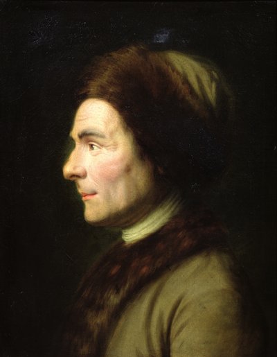 Retrato de Jean-Jacques Rousseau (1712-78) de French School