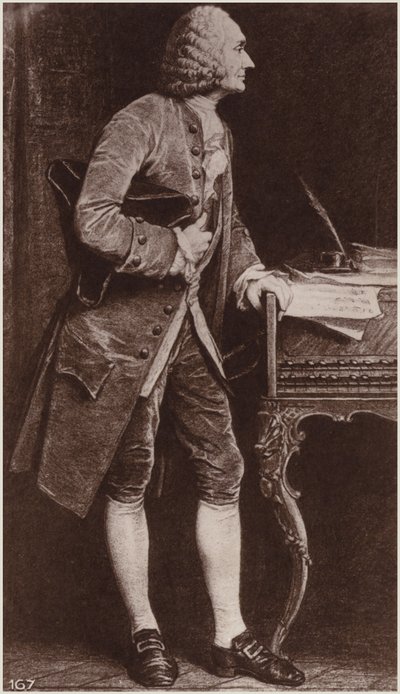 Retrato de Jean-Philippe Rameau de French School