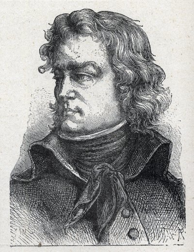 Retrato de Jean Baptiste Camille de Canclaux (1740-1817), general francés de la Revolución. Grabado de 1889 de French School